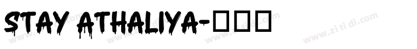 Stay Athaliya字体转换
